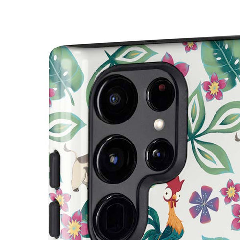 Disney Princess Moana Pua and Heihei Pattern Galaxy S25 Ultra Impact Case